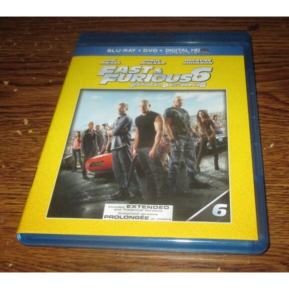 Fast and Furious 6 (Blu-ray Disc, 2013,-2-Disc Set, Canadian) Paul Walker - Picture 1 of 3